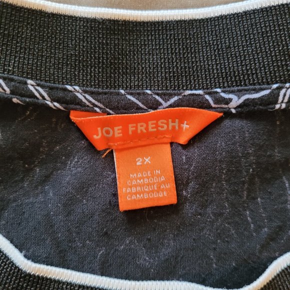 2X Joe Fresh Sleeveless Floral High Neck Top - Picture 4 of 8